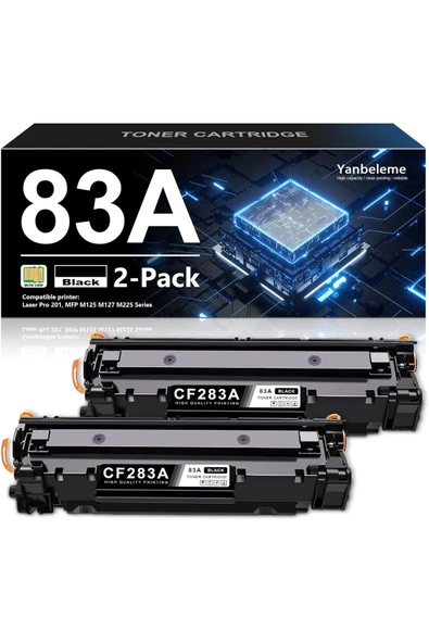 HP 83A CF283A Laser Pro M201 MFP M125nw M201dw M225dw M125a M201n M127fn ürün görseli 1