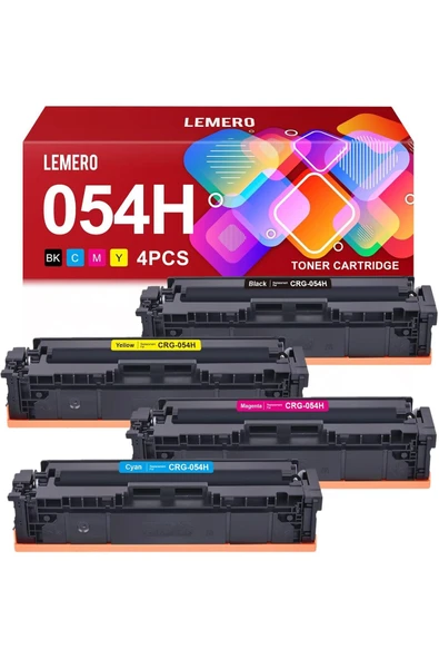 Canon 054H YUKSEK KAPASİTE MF642Cdw MF644Cdw LBP620 Printer (Black Cyan Magenta Yellow，4-Pack) ürün görseli 1