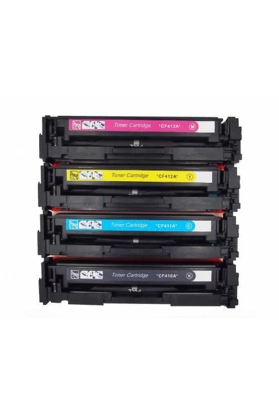 HP Cb540 541 542 543 Renkli Muadil Toner Seti 51-cb540set ürün görseli 1