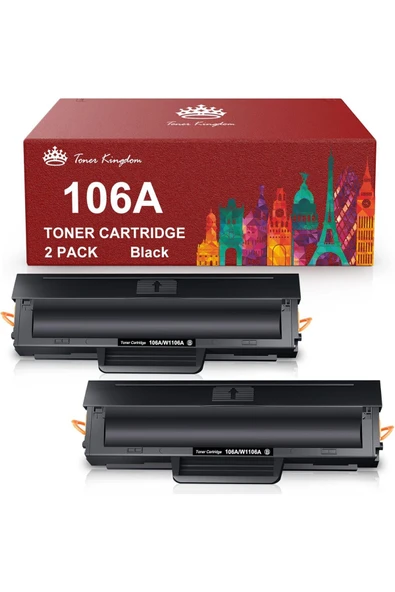 HP Laser 107a 107r 107w MFP 135a 135r 135w 135wg MFP 137fnw 137fwg (2 Black, with Chip) ürün görseli 1