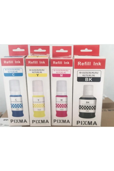 Canon G3430/ Gı-41 Serisi Siyah Ve Renkli Muadil Mürekkep Takımı Bcmy*aska Bilişime Aittir Içerik* ürün görseli 1