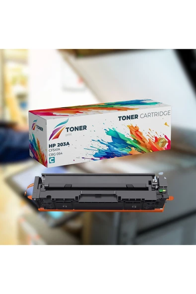 HP 203A - HP CF541 MAVİ RENK TONER  HP COLOR LASERJET PRO M254NW/M254DW/M254DNW/M280NW/M281FW/M281FDN ürün görseli 1