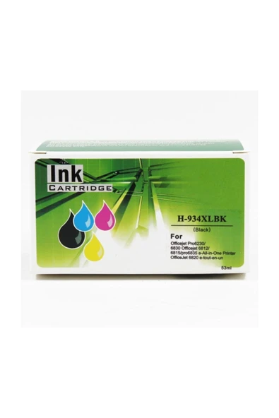 HP 934xl Black Ink Kartus 53ml ürün görseli 1