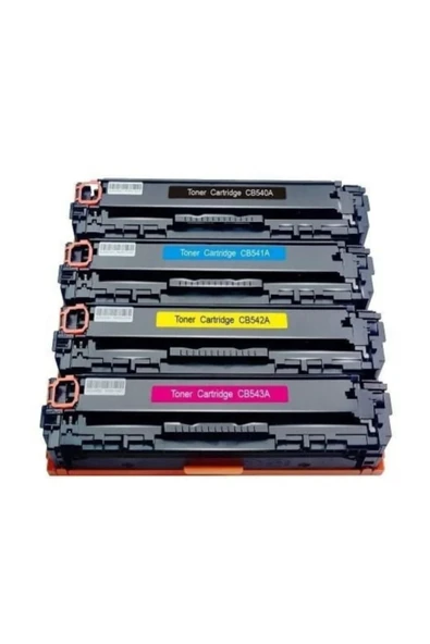 HP Cb540a/ce320a/cf210x Siyah Kırmızı Sarı Mavi Muadil Toner ürün görseli 1