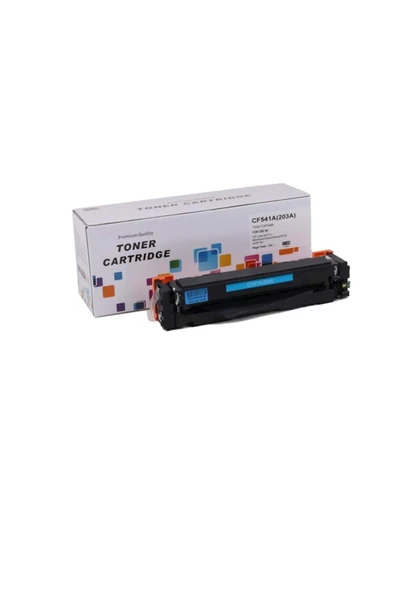 HP Cf541a (203a) Muadil Mavi Toner Pro M254dw/254nw/280nw/281fdw/281fdn (1,3k) ürün görseli 1