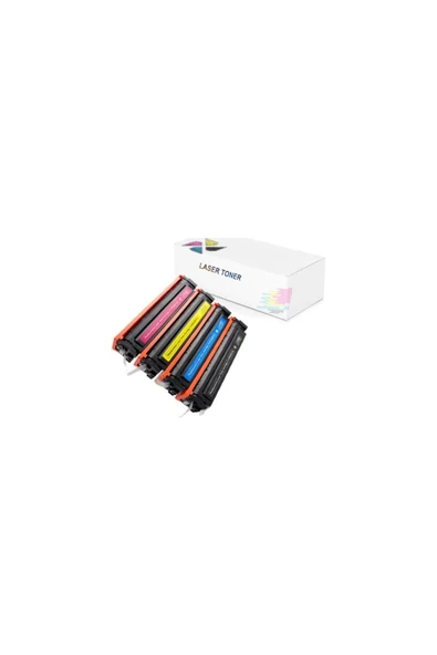 inkwell Hp 201a- Cf540 Hp Color Laserjet Pro B3q11a 1 Set Muadil Toner 2800 Sayfa Renkli ürün görseli 1