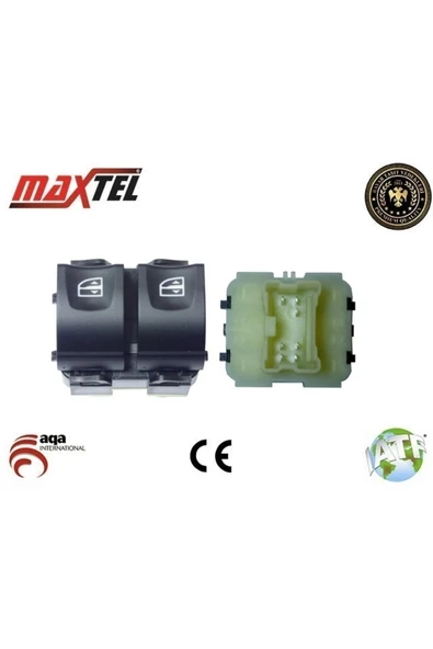 Maxtel 18204044  Cam Düğmesi Ön Sol Clıo Iv Symbol Duster Sandero 7 Fişli ürün görseli 1