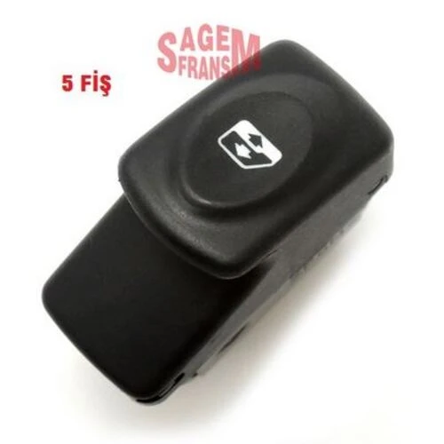 Sagem 500103 FR  Cam Açma Düğmesi 5 Fiş Siyah CLIO Kangoo ürün görseli 1