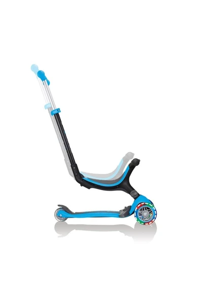 Globber Go Up Foldable Plus Işıklı Scooter - Mavi - Resim 3