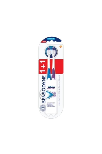 Sensodyne Diş Fırçası Hızlı Rahatlama Soft 1+1 ürün görseli 1