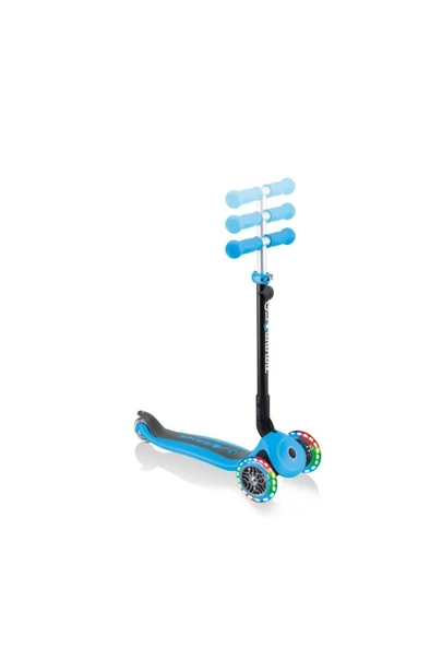 Globber Go Up Foldable Plus Işıklı Scooter - Mavi - Resim 4
