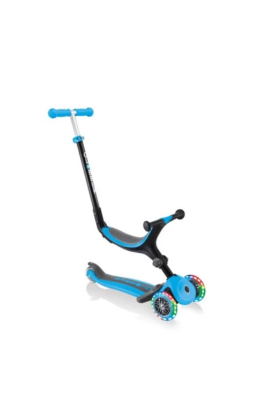 Globber Go Up Foldable Plus Işıklı Scooter - Mavi ürün görseli 1