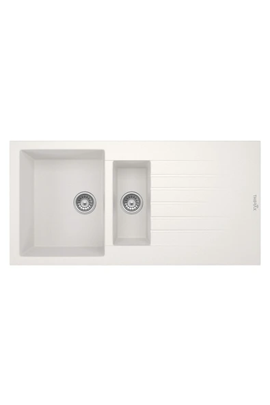 Thorax Granit Eviye Harlem T2 Beyaz 100X50 ürün görseli 1