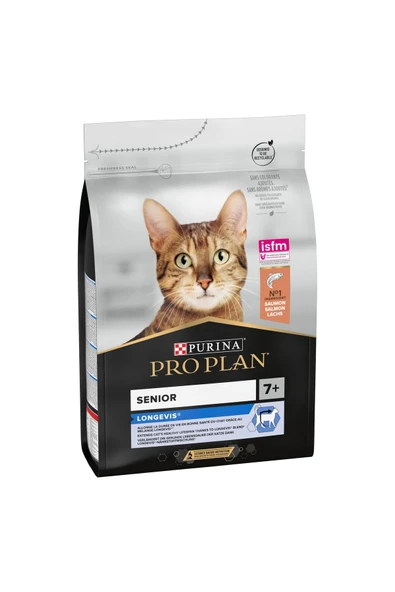Proplan Original Senior +7 Somonlu Yaşlı Kedi Maması 3 Kg ürün görseli 1