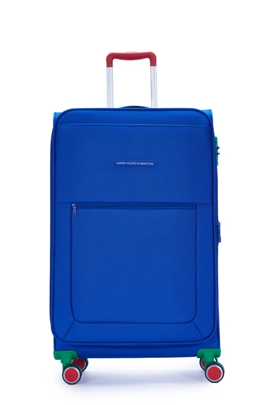 United Colors Of Benetton Ultra Light Kumaş Büyük Boy Valiz Sax BNT2800 ürün görseli 1