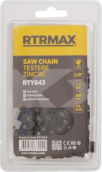 RTY843 TESTERE ZINCIRI PROF. 3/8" 36DİŞ 50CM ürün görseli 1