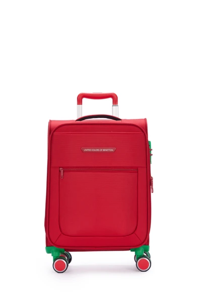 United Colors Of Benetton Ultra Light Kumaş Kabin Boy Valiz Kırmızı BNT2800 ürün görseli 1