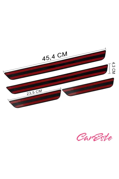 Kia Stonic Old Krom Kapı Eşiği Koruyucu 4prç. - Resim 4