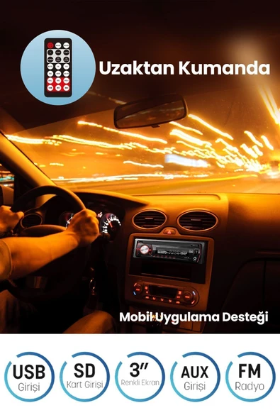 Goldmaster V700 Bt Bluetooth Radyo Oto Teyp - Resim 3
