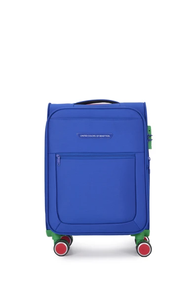 United Colors Of Benetton Ultra Light Kumaş Kabin Boy Valiz Sax BNT2800 ürün görseli 1