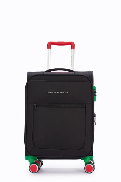 United Colors Of Benetton Ultra Light Kumaş Kabin Boy Valiz Siyah BNT2800 ürün görseli 1