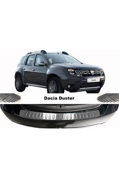 Dacia Duster 2010-2017 Model Arası Krom Arka Tampon Üstü Paslanmaz Çelik ürün görseli 1