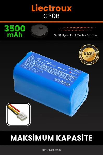 robo-mi Liectroux C30B 3500mAh Robot Süpürge Bataryası - Yüksek Yoğunluklu Li-ion Hücre ürün görseli 1