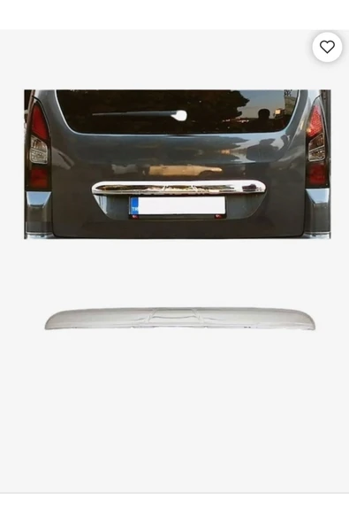 Peugeot Partner Tepee 2008-2012 Model Arasi Krom Bagaj Citasi Paslanmaz Celik ürün görseli 1