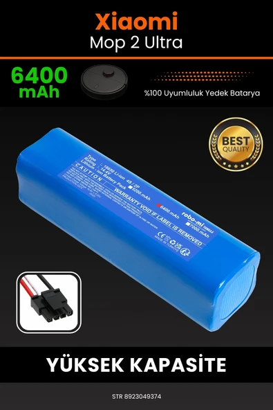 robo-mi Xiaomi Mi Robot Vacuum Mop 2 Ultra 6400mAh Robot Süpürge Bataryası - Yüksek Yoğunluklu Li-ion Hücre ürün görseli 1