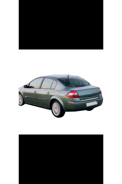 RENAULT MEGANE - 2 SEDAN 2004-2010 MODELLER ARASI KROM BAGAJ ALT ÇITASI PASLANMAZ ÇELİK ürün görseli 1