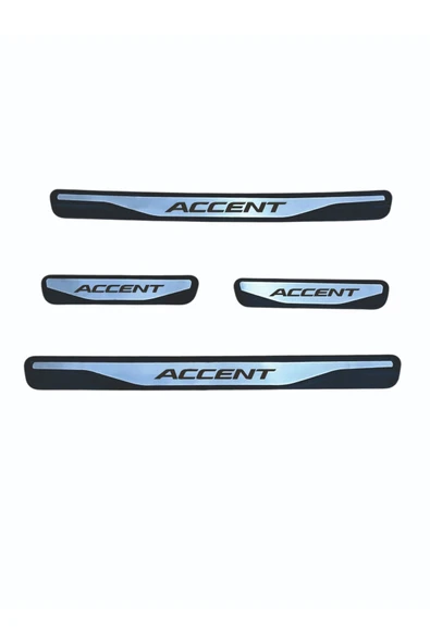 ACCENT BLUE KAPI EŞİĞİ 2011 VE ÜZERİ NEW KROM KAPI EŞİĞİ 4 PARÇA PASLANMAZ ÇELİK ürün görseli 1