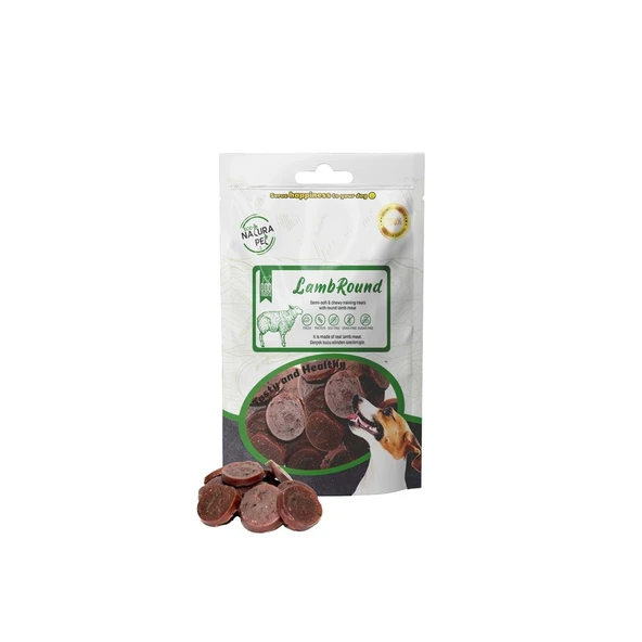 Eco Natura Kuzu Etli Yumuşak Yuvarlak Köpek Ödülü 100 Gr ürün görseli 1