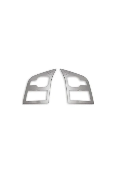 FORD TRANSİT 2007-2013 MODEL ARASI KROM FAR ÇERÇEVESİ 2 PARÇA PASLANMAZ ÇELİK ürün görseli 1