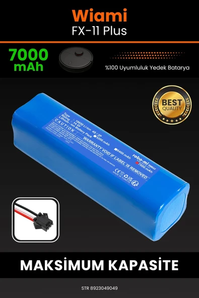 robo-mi Wiami FX-11 PLUS 7000mAh Robot Süpürge Bataryası - Koruma Katmanlı Batarya Teknolojisi ürün görseli 1