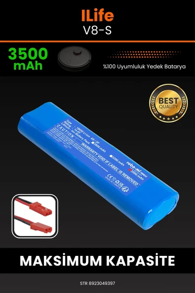 robo-mi İlife V8S 3500mAh Robot Süpürge Bataryası - Yüksek Yoğunluklu Li-ion Hücre ürün görseli 1