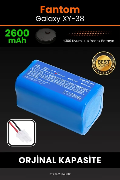robo-mi Fantom Galaxy XY 38 2600mAh Robot Süpürge Bataryası - Koruma Katmanlı Batarya Teknolojisi ürün görseli 1