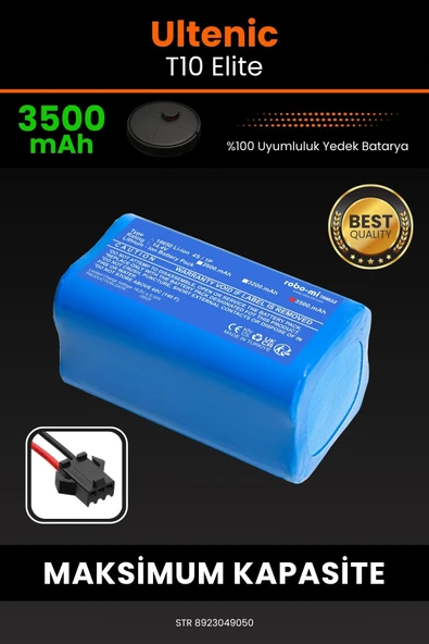 robo-mi Ultenic T10 Elite 3500mAh Robot Süpürge Bataryası - Koruma Katmanlı Batarya Teknolojisi ürün görseli 1