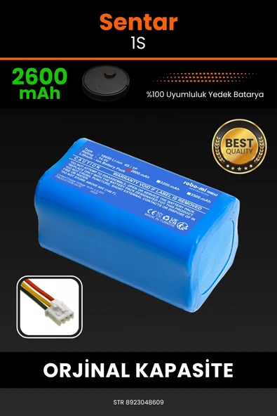 robo-mi Sentar 1S 2600mAh Robot Süpürge Bataryası - Koruma Katmanlı Batarya Teknolojisi ürün görseli 1
