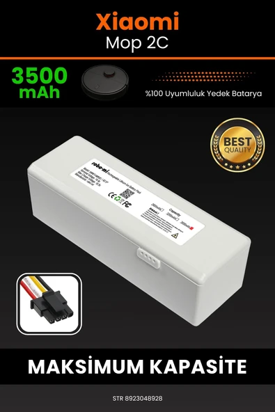 robo-mi Xiaomi Mi Vacuum Mop 2C 3500mAh Robot Süpürge Bataryası - Koruma Katmanlı Batarya Teknolojisi ürün görseli 1