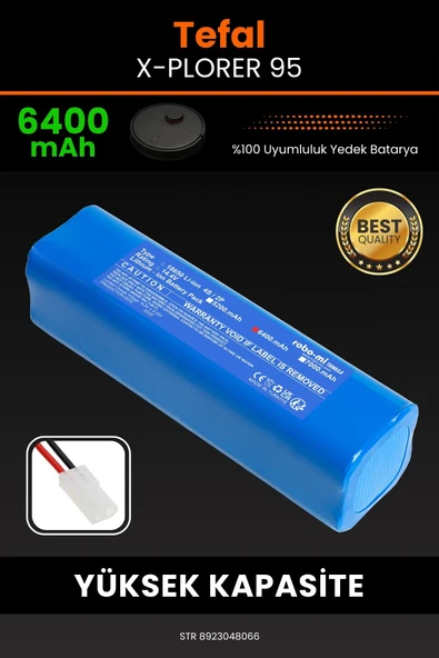 robo-mi Tefal X-Plorer 95 6400mAh Robot Süpürge Bataryası - Gerçek Kapasite, Maksimum Güvenlik ürün görseli 1