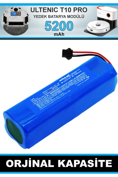 robo-mi Ultenic T10 Pro 5200mAh Robot Süpürge Bataryası - Gerçek Kapasite, Maksimum Güvenlik ürün görseli 1