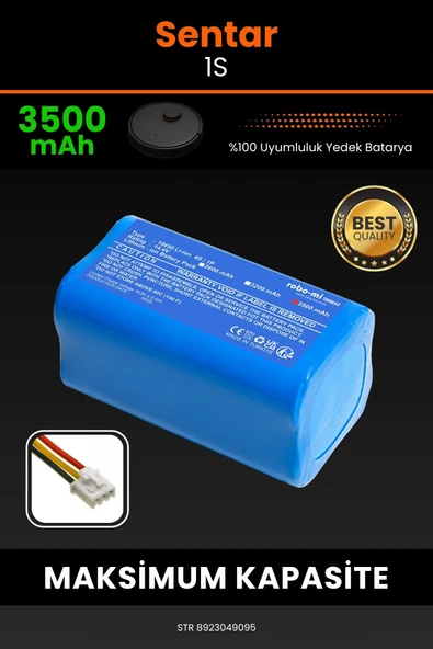 robo-mi Sentar 1S 3500mAh Robot Süpürge Bataryası - Yüksek Yoğunluklu Li-ion Hücre ürün görseli 1