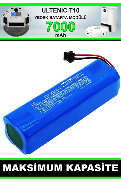 robo-mi Ultenic T10 Pro 7000mAh Robot Süpürge Bataryası - Gerçek Kapasite, Maksimum Güvenlik ürün görseli 1