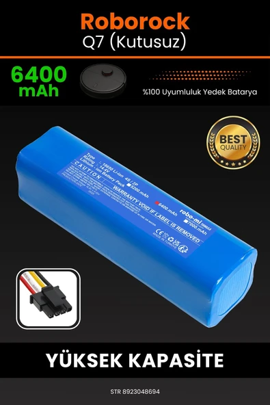 robo-mi Roborock Q7 6400mAh Robot Süpürge Bataryası - Koruma Katmanlı Batarya Teknolojisi ürün görseli 1