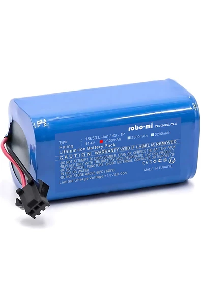 robo-mi ROBOVAC 30 Batarya 14.4v 2600mah Akıllı Robot Süpürge Pili ürün görseli 1
