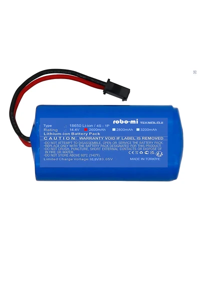 robo-mi Eufy Robovac 11s MAX Batarya 14.4v 2600mah Akıllı Robot Süpürge Pili ürün görseli 1