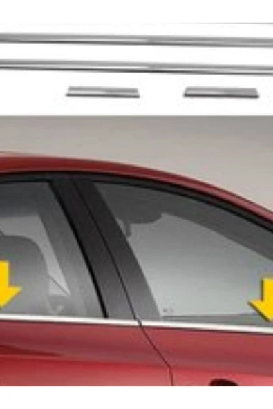 Chevrolet Cruze 2009+2012 Krom Cam Çıtası 6 Parça Paslanmaz Çelik ürün görseli 1