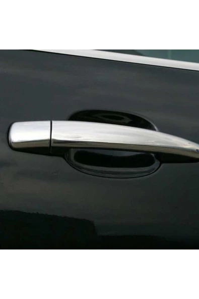 PEUGEOT 407 2004-2010 MODEL ARASI KROM KAPI KOLU 4 KAPI 8 PARÇA PASLANMAZ ÇELİK ürün görseli 1