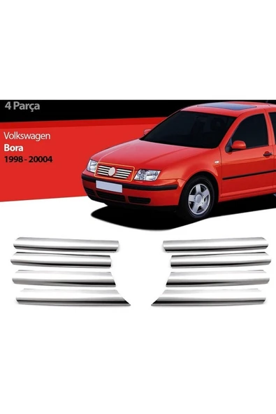 Volkswagen Bora 1998-2004 Model Arası Krom Ön Panjur 8 Parça Paslanmaz Çelik ürün görseli 1