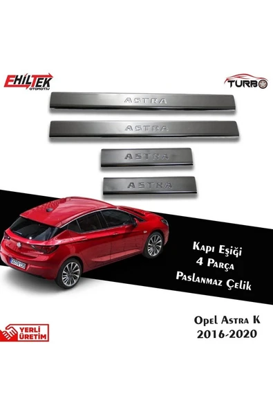 Opel Astra J Kasa 2011 Ve Üzeri Krom Kapı Eşiği 4 Parça Paslanmaz Çelik ürün görseli 1